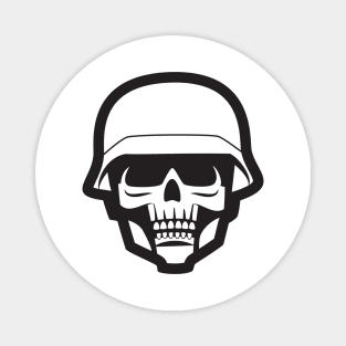 Skull With Helmet Magnet